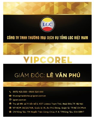 File gốc Card visit giám đốc Lê Văn Phú file corel (in tráng gương) sang trọng