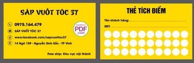 Download file ảnh gốc Card visit thẻ tích điệm Sáp vuốt tóc 37 file PDF & CDR để in ấn