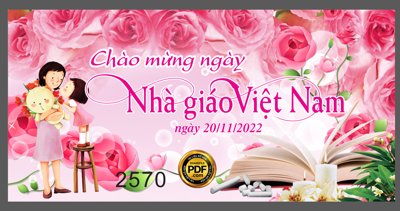 File tranh ảnh gốc Chào mừng ngày nhà giáo Việt Nam 20/11/2022 file CorelDRAW dùng cho in khổ lớn