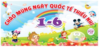 File tranh Chào mừng ngày quốc tế thiếu nhi 01-6 file PDF & CDR (bản gốc) in lụa 3D