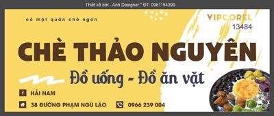 Tải file Chè thảo nguyên - đồ uống đồ ăn vặt file corel (gốc) in trên mọi chất liệu