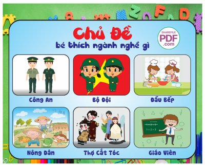 File gốc Chủ đề bé thích ngành nghề gì file PDF & CDR (ảnh rõ nét) để in