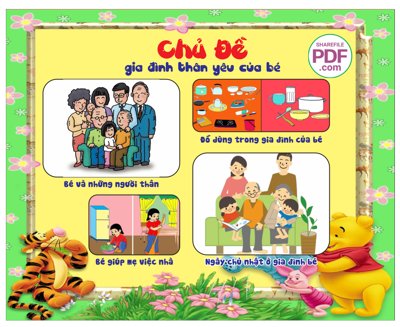 Ảnh gốc Chủ đề gia đình thân yêu của bé file PDF & CDR (độ nét cao) in mica