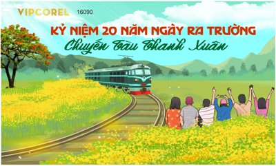 File PSD Chuyến tàu thanh xuân #2 kỷ niệm ngày ra trường corel (chất lượng in ấn)