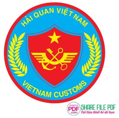 File tranh Download logo Hải quan Việt Nam file vector PDF (gốc) in backlit film