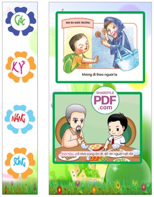 Tải file Góc kỹ năng sống - không đi theo người lạ file PDF & CDR (gốc) làm tranh trang trí