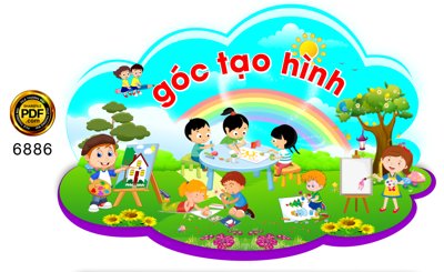 File tranh Góc tạo hình trang trí trường mầm non file corel (bản gốc) treo tường
