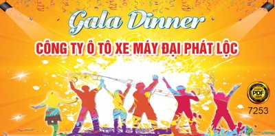 File ảnh Gala dinner công ty ô tô xe máy Đại Phát Lộc (gốc) in PP, decal