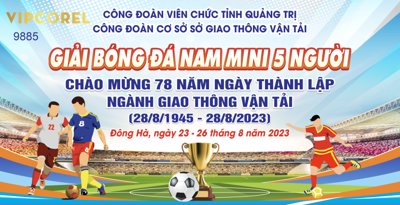 File tranh Giải bóng đá nam mini 5 người chào mừng... (ảnh gốc) cho in ấn kỹ thuật số