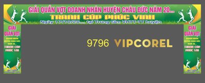 File gốc Giải quần vợt doanh nhân tranh cúp Phúc Vinh (AI/EPS) cho in ấn