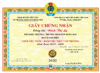 File gốc Giấy chứng nhân trường mầm non Đông Hải file corel (ảnh chi tiết) để in trần