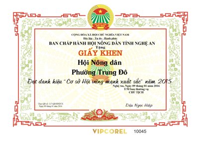 File gốc in ấn Giấy khen Hội Nông Dân phường Trung Đô (sẵn sàng tải về)