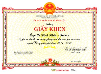 File in ấn Giấy khen thi đua yêu nước của người công giáo (bản gốc) chất lượng cao