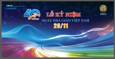 Tải file gốc in lụa Giao lưu văn nghệ chào mừng ngày nhà giáo VN 20/11 #5 siêu nét