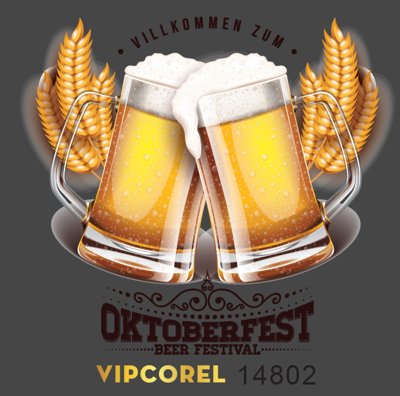 File tranh Hình ảnh 2 cốc bia hơi file tách nền PNG (ảnh gốc) độ nét vượt trội