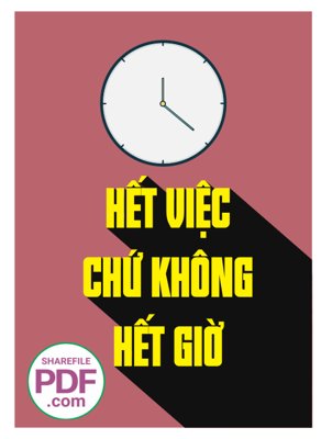 File tranh gốc in trần nhà Hết việc chứ không hết giờ file vector PDF 3D