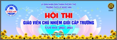 File tranh Hội thi giáo viên chủ nhiệm giỏi cấp trường THCS (gốc) in trên kính