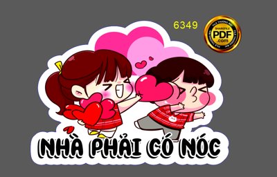 Download file gốc Hashtag đám cưới "Nhà phải có nóc" file cdr x7 (in mica) trong suốt