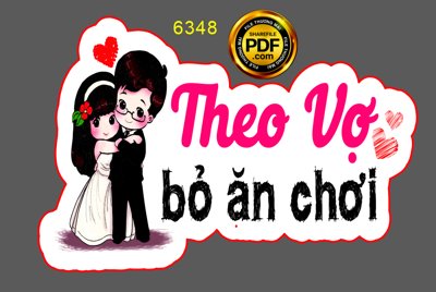 File PSD Hashtag đám cưới "Theo vợ bỏ ăn chơi" file cdr x7 (gốc) nhiều lớp (multi-layer)