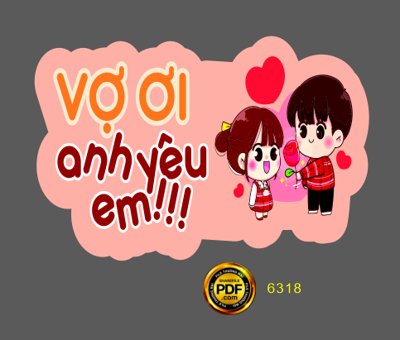 Tải file Hashtag đám cưới "Vợ ơi anh yêu em!!!" file cdr x7 (gốc) làm file tranh quảng cáo