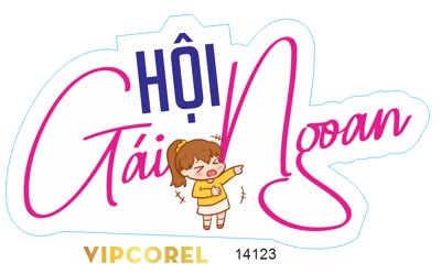 Download file gốc Hashtag cầm tay Hội Gái Ngoan file corel (dùng cho in ấn)