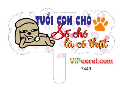 Download file gốc Hastag Tuổi con chó số chó là có thật file PDF (in lụa) nghệ thuật