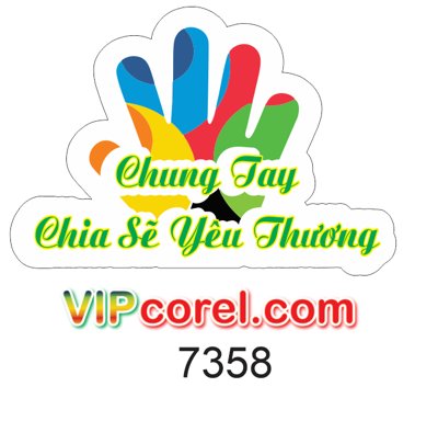 Ảnh gốc Hastag chung tay chia sẻ yêu thương file PDF (nét căng) in mica
