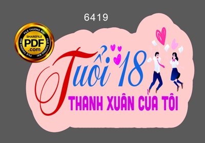 File PSD Hastag họp lớp "Tuổi 18 thanh xuân của tôi" file cdr x7 (bản gốc) độ phân giải cao