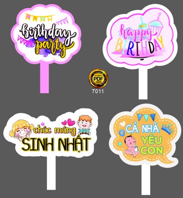 Tải file gốc Hastag happy birthday party file corel (bản PSD) gốc