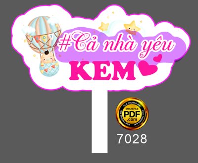 File ảnh Hastag sinh nhật cả nhà yêu kem file corel (gốc) in decal dán tường