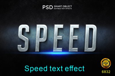 Tải file Hiệu ứng chữ PSD - Speed text effect file PSD (gốc) làm file thiết kế
