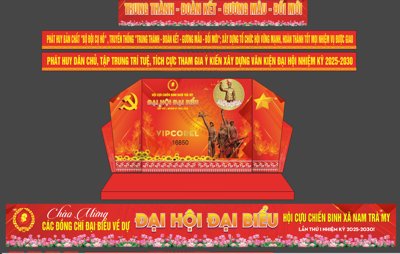 File gốc Khánh tiết Đại hội đại biểu hội CCB 2025-2030 (PNG) không nền chất lượng