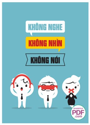 Mua file gốc Không nghe không nhìn không nói file vector PDF (chất lượng) tại Filetranh.com