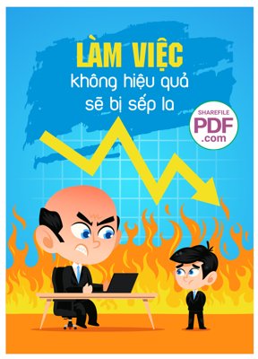 File gốc Làm việc không hiệu quả sẽ bị sếp la file vector PD (in lụa) tranh thuận buồm