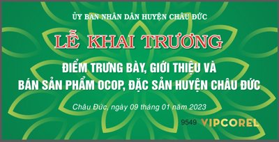 File gốc Lễ khai trương điểm trưng bày sản phẩm OCOP (in ấn) không giới hạn