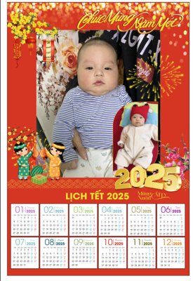 File PSD Lịch tết chúc mừng năm mới 2025 file corel (gốc) cho designer