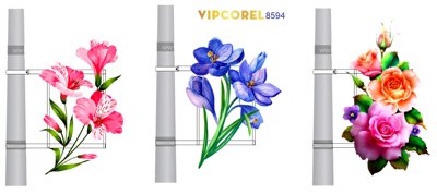 File in trần Led hoa trang trí cột đèn đường #14 file corel (bản gốc) bầu trời