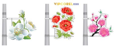 Tải file gốc Led hoa trang trí cột đèn đường #9 file corel (in không vỡ ảnh)