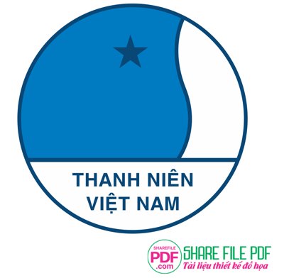 File gốc Logo Hội liên hiệp thanh niên Việt Nam file PDF (in mica) làm quà tặng