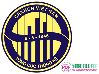 File gốc Logo Tổng cục thống kê Việt Nam file vector PDF (phong cách) tối giản