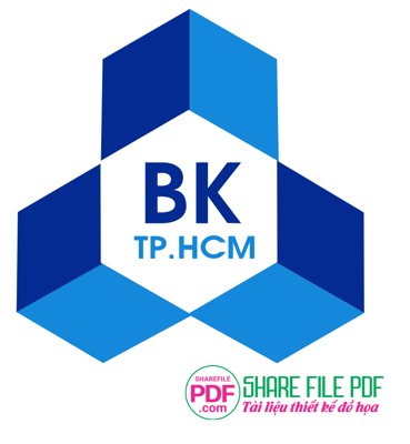 File tranh Logo Trường Đại học Bách Khoa TP. Hồ Chí Minh file vector PDF (ảnh gốc) in trần 3D