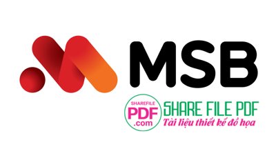 File tranh Logo ngân hàng Hàng Hải MSB file vector PDF (bản gốc) in lụa 3D