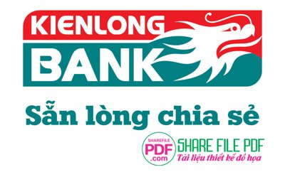 File tranh Logo ngân hàng KienLong Bank file vector PDF (gốc) in trên kính