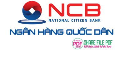 File tranh Logo ngân hàng Quốc Dân NCB file vector PDF (gốc) phong cách tối giản