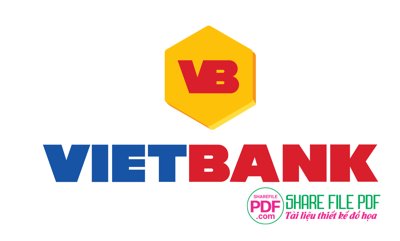 File gốc Logo ngân hàng VietBank file vector PDF (phong cách) tối giản