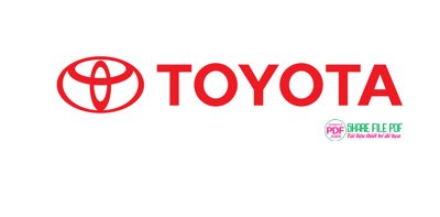 File gốc Logo xe TOYOTA file vector PDF (phong cách) cổ điển