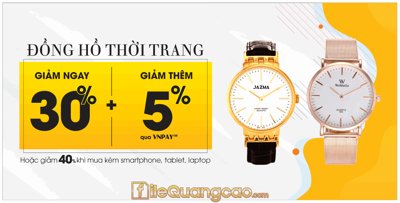 Tệp tin gốc Mẫu banner đồng hồ thời trang giảm 30% file CDR (chất lượng cao) Mẫu banner đồng hồ thời trang giảm 30% file CDR