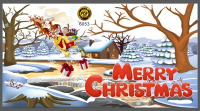 File tranh ảnh gốc Mẫu decal dán kính lễ giáng sinh 2023 #18 file corel dùng cho in khổ lớn