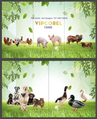 Tải file Mẫu decal dán tủ thuốc thú y - vật nuôi file corel (gốc) để in ấn ngay