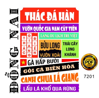 File gốc Mẫu in áo du lịch tỉnh Đồng Nai file corel (thiết kế) độc quyền